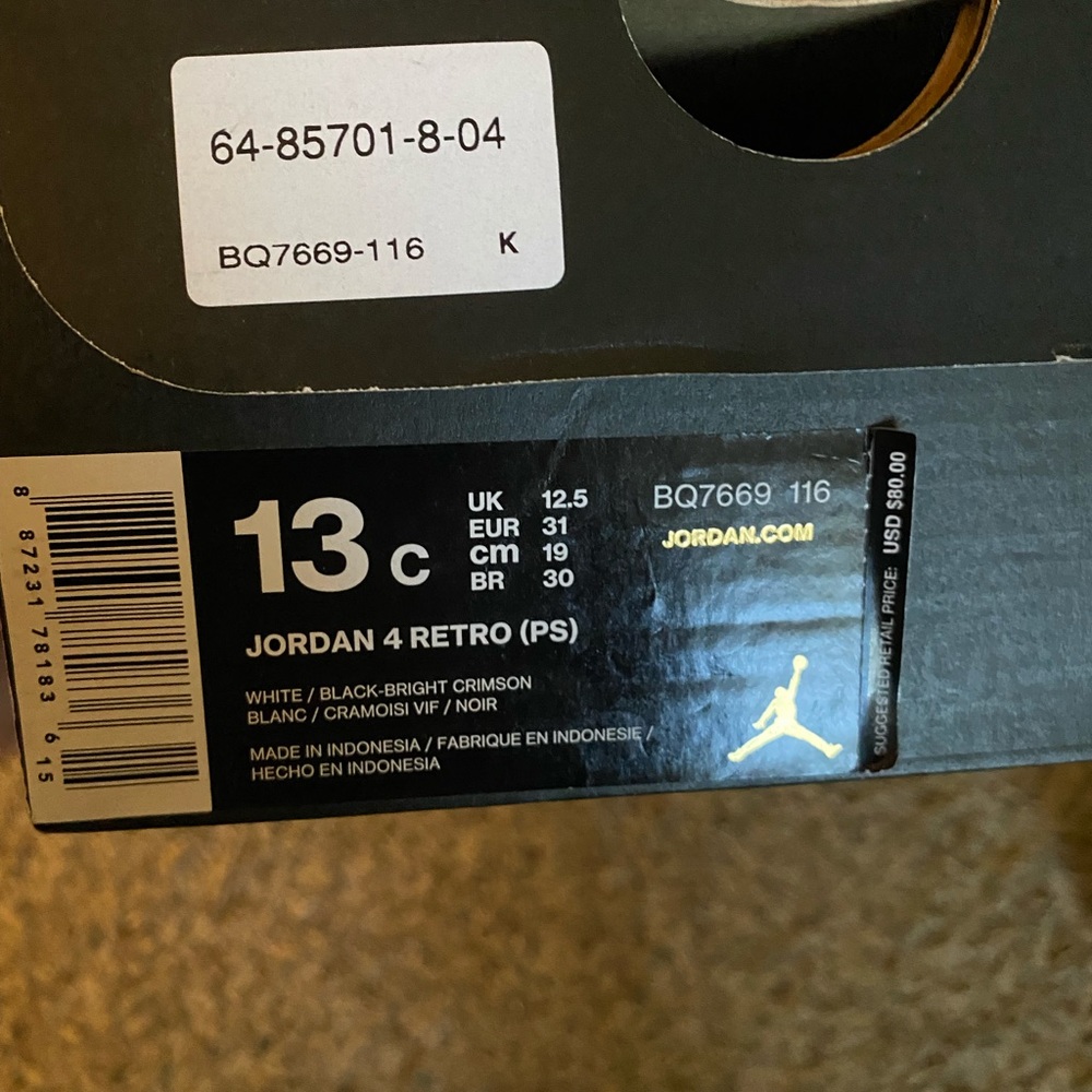 Boys Jordan’s for sale in fair condition